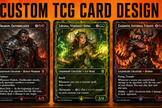 do tcg illustration trading card art fantasy illustration card artwork for cards