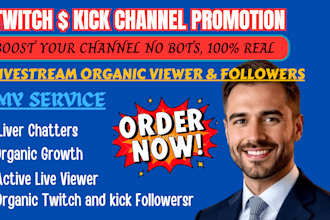do kick, twitch promotion to bring subs, live viewers, to reach twitch affilate