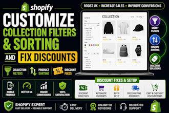 customize shopify collection filters sorting and fix discounts