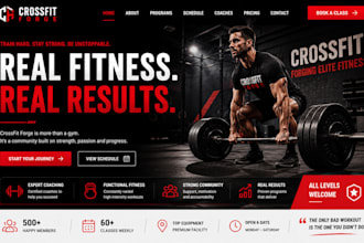 design wix crossfit gym website crossfit box website wod gym fitness website