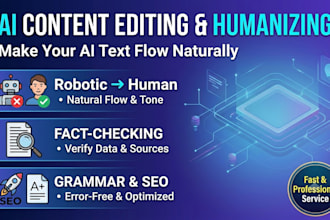 edit, fact check, and humanize your ai generated content