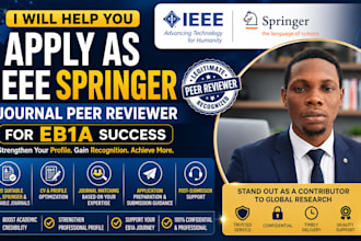 help you apply as ieee springer elsevier journal peer reviewer for eb1a