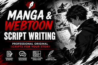 write a manga or webtoon script