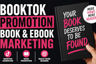 do booktok promotion, book promotion and ebook marketing