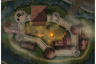 custom dnd battle maps, inkarnate, dungeon map, ttrpg map design, fantasy map