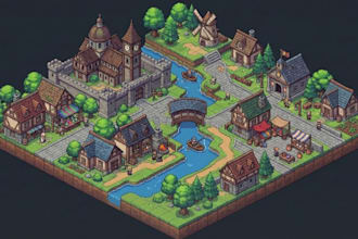 do isometric city builder isometric tileset and tilemap rpg assets game environm