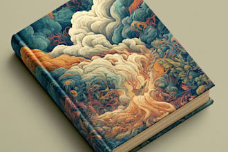 illustrate a hand drawn custom book cover