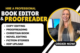 do copy editing christian novel book editing and formatting book proofreader KDP