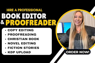 do copy editing christian novel book editing and formatting book proofreader KDP