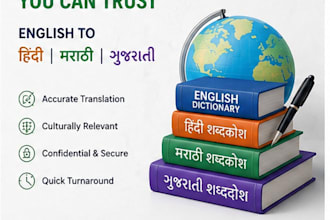 translate english to hindi gujarati or marathi with native accuracy