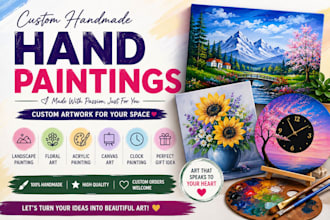 creat a beautiful handmade painting from your photo