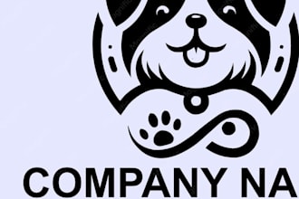 design luxury and minimalist animal, horse, cat, dog logo