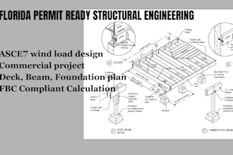 do structural beam calculation and deck framing plan