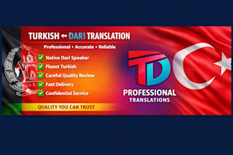 translate turkish to dari and english