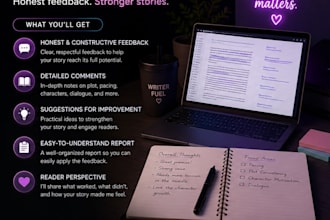 honest and detailed beta reading feedback