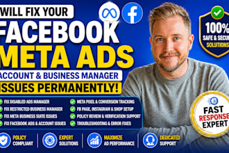 fix your facebook meta ads account and business manager suite advertising issues