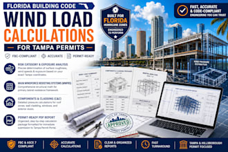 perform florida building code wind load calculations for tampa permits