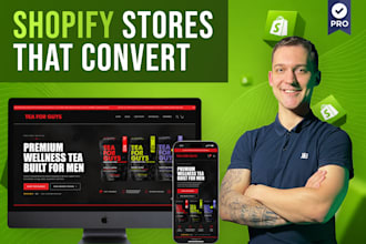 design and build a premium shopify store that converts