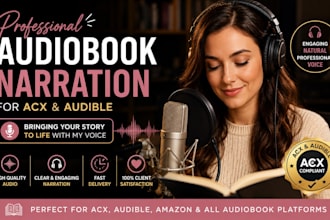 narrate your audiobook voice over for acx and audible