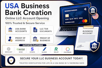 do USA business bank creation mercury wise slash  stripe, USA bank creation