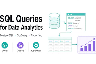 write and fix sql queries for postgresql and bigquery