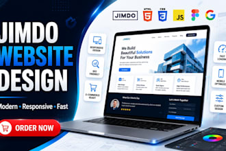 design jimdo website with modern responsive business and ecommerce layout fast