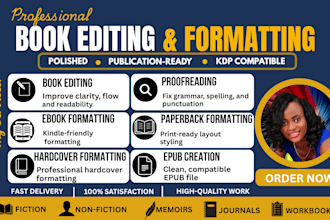 do book editing and formatting, manuscript formatting, developmental editing,