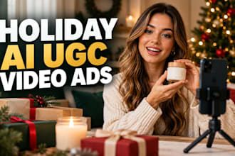 create 2026 q4 ai ugc christmas video ads and animations