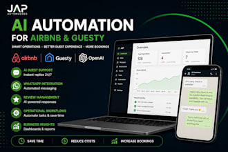 automate airbnb, guesty and whatsapp with ai