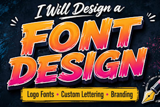 create unique custom fonts, typography, and hand lettering for your brand