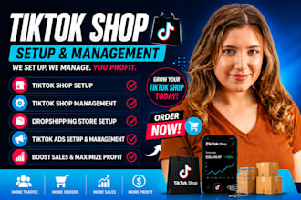 tiktok shop setup manage tiktok shop dropshipping tiktok ads setup tiktok sales
