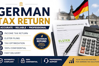 help with german tax return, elster, vat and tax consultation