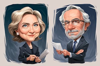 draw an amazing political cartoon art