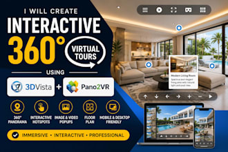 create interactive 360 virtual tours using 3dvista and pano2vr