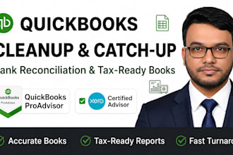clean up, catch up and reconcile your quickbooks online bookkeeping