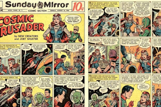 draw retro comic, vintage comic book and pop art illustration