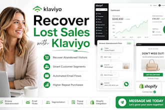 klaviyo browse abandonment ecommerce email flow integration segmentation popup
