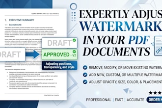 adjust expertly watermarks in your PDF documents