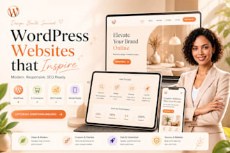 build custom wordpress website with clean design