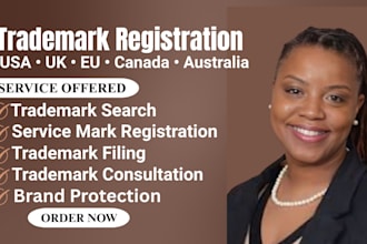 do your trademark registration in eu, UK, canada, USA, australia and search