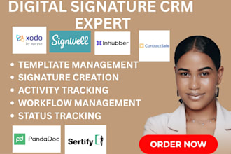 set up digital signature crm xodo signwell inhubber signaturely contractsafe CRM