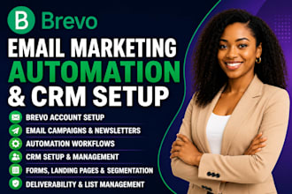 setup brevo email marketing automation CRM and campaigns