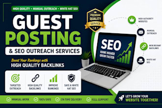 provide guest posting and SEO outreach services