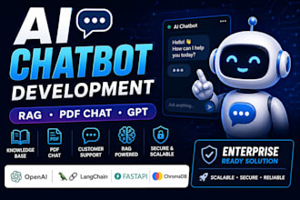 build ai chatbot with rag, PDF chat and knowledge base