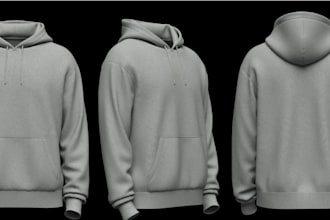 design 3d realistic hoodie, letterman jacket, 3d clothing mockup, 3d cap
