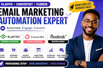setup klaviyo converkit flodesk email marketing automation