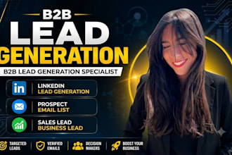 do targeted b2b lead generation, business lead, linkedin leads and email list