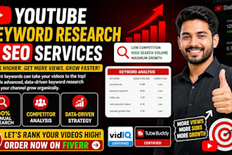 do advanced youtube video keyword research and SEO