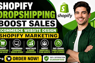 do shopify dropshpping boost sales ecommerce website design shopify marketing
