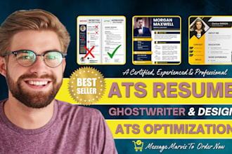 write, redesign, and optimize your ats resume, CV, and cover letter for USA job